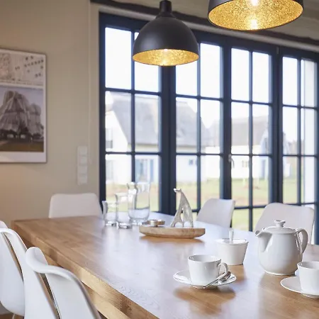 Reetland Am - Luxus Reetdachvilla Mit 3 Schlafzimmern, Sauna Und Kamin F08 * Dranske