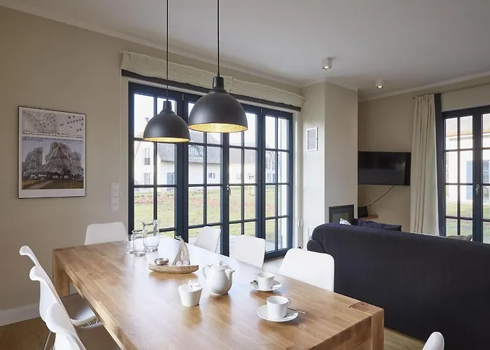 Reetland Am - Luxus Reetdachvilla Mit 3 Schlafzimmern, Sauna Und Kamin F08 Hébergement de vacances Dranske