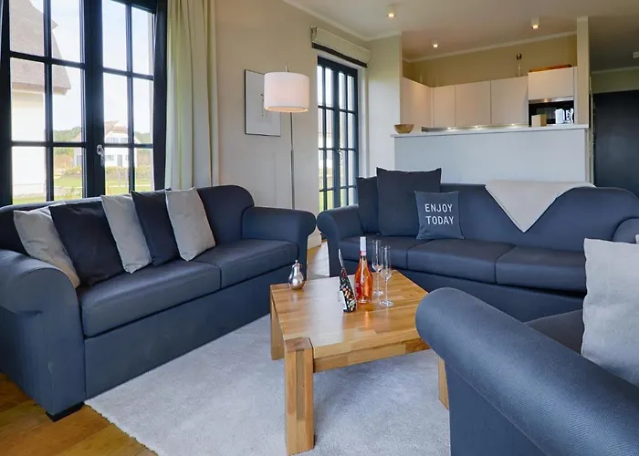 Reetland Am - Luxus Reetdachvilla Mit 3 Schlafzimmern, Sauna Und Kamin F08 Hébergement de vacances