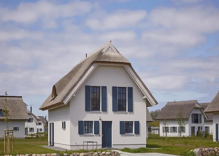 펜션 Reetland Am - Luxus Reetdachvilla Mit 3 Schlafzimmern, Sauna Und Kamin F08 드란스케